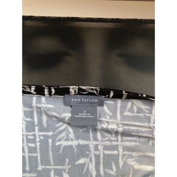 Ann Taylor-Bamboo Print Wrap Dress - Picture 6 of 6